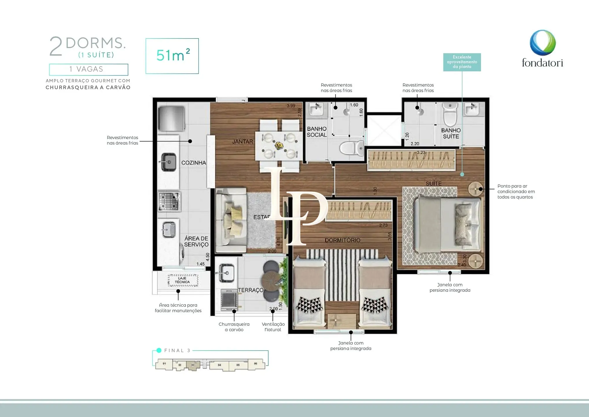 Apartamento, 3 quartos, 75 m² - Foto 6