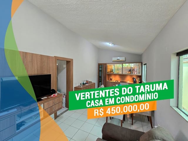Foto do Casa - 🏡 Casa no Condomínio Vertentes do Tarumã - 3 Quartos / 1 Suíte | Apartamentos Manaus Imobiliária