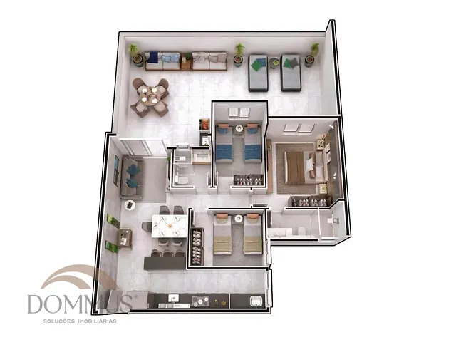 Apartamento com 237m² 3 quartos e 2 banheiros, à venda ou para alugar, no bairro Imbaúbas em Ipatinga