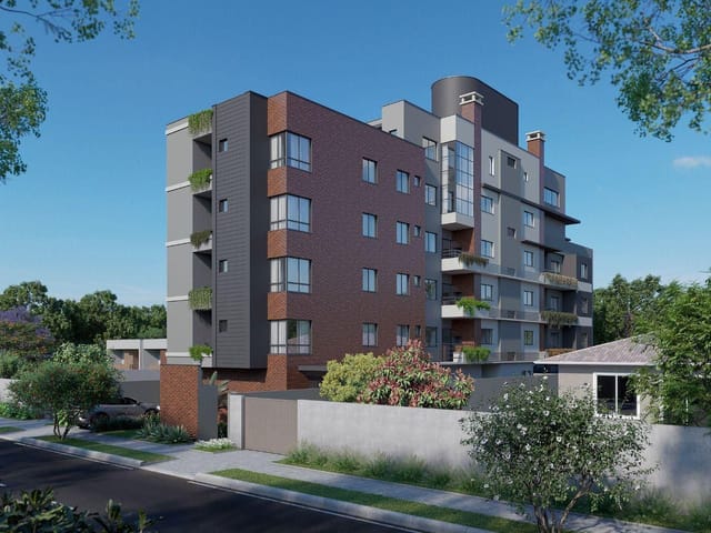 Apartamento com 72m² 2 quartos e 2 banheiros, à venda, no bairro Bom Jesus em São José dos Pinhais