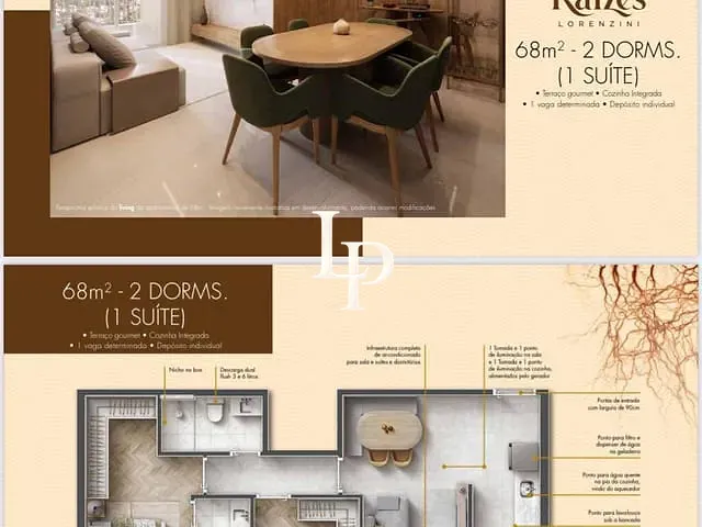 Apartamento com 81m² 2 quartos e 1 banheiro, à venda, no bairro Centro em São Caetano do Sul