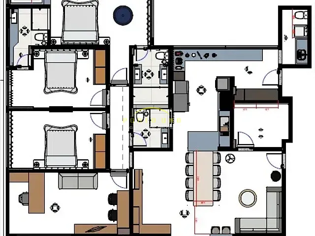 Apartamento com 213m² 4 quartos e 3 banheiros, à venda, no bairro Nazaré em Salvador