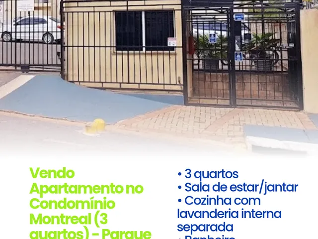 Apartamento 3 quartos e 1 banheiro, à venda, no bairro Parque Residencial das Nações Indígenas em Cuiabá
