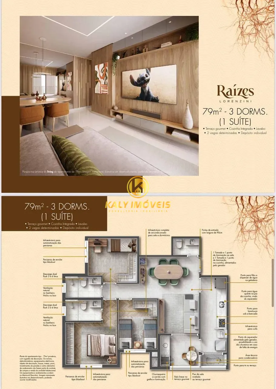 Apartamento, 3 quartos, 79 m² - Foto 1