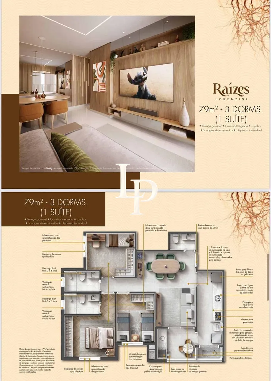 Apartamento, 3 quartos, 79 m² - Foto 1