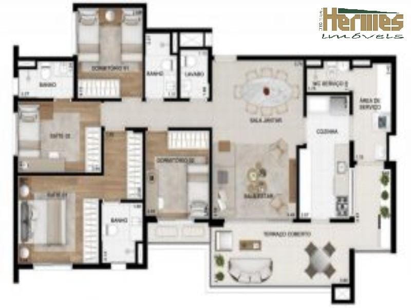 Apartamento, 3 quartos, 103 m² - Foto 3