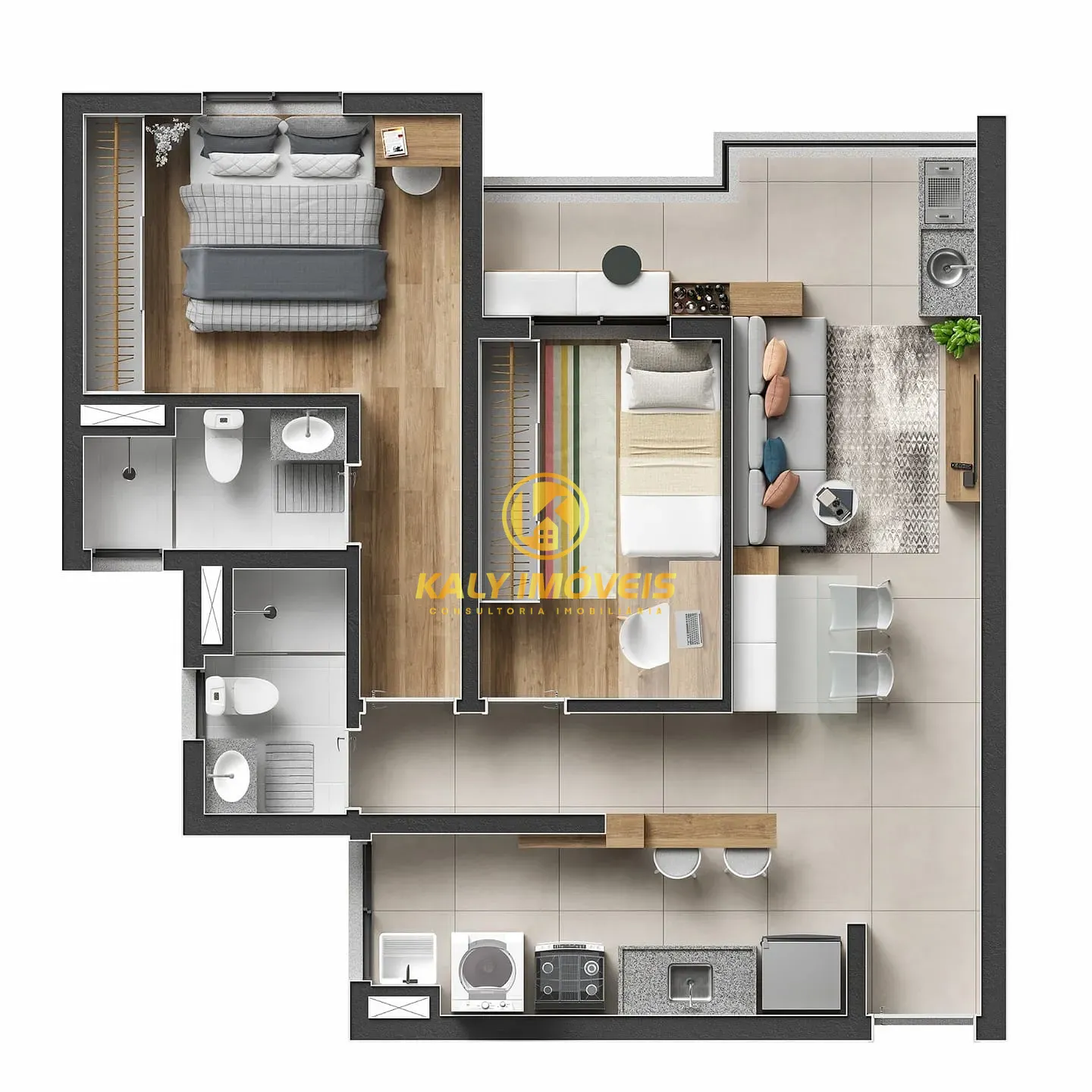 Apartamento, 2 quartos, 55 m² - Foto 35