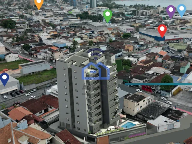 Apartamento 2 quartos e 2 banheiros, à venda, no bairro Centro em Caraguatatuba