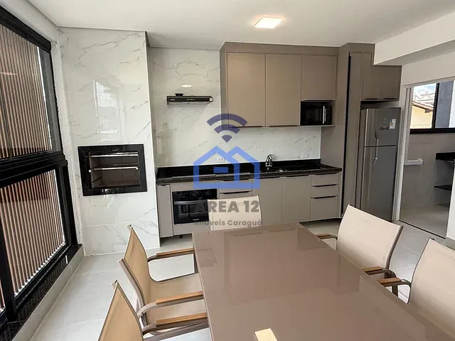 Apartamento com 60m² 1 quarto e 1 banheiro, à venda, no bairro Parque Balneário Poiares em Caraguatatuba
