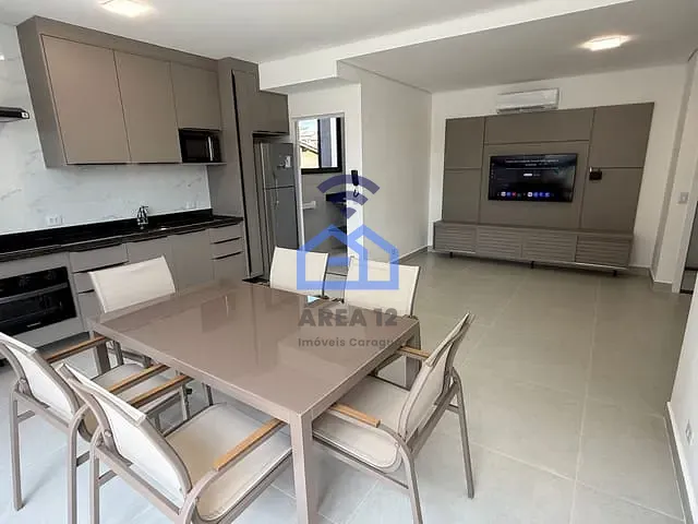 Apartamento com 60m² 1 quarto e 1 banheiro, à venda, no bairro Parque Balneário Poiares em Caraguatatuba