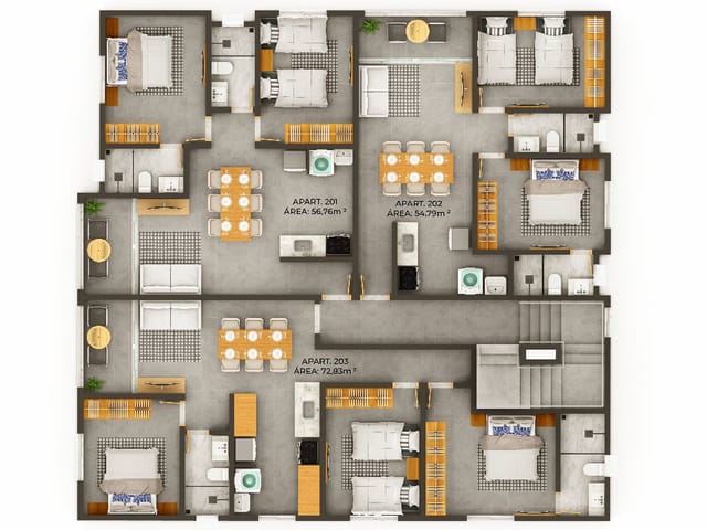 Apartamento 2 quartos e 1 banheiro, à venda, no bairro Bessa em João Pessoa