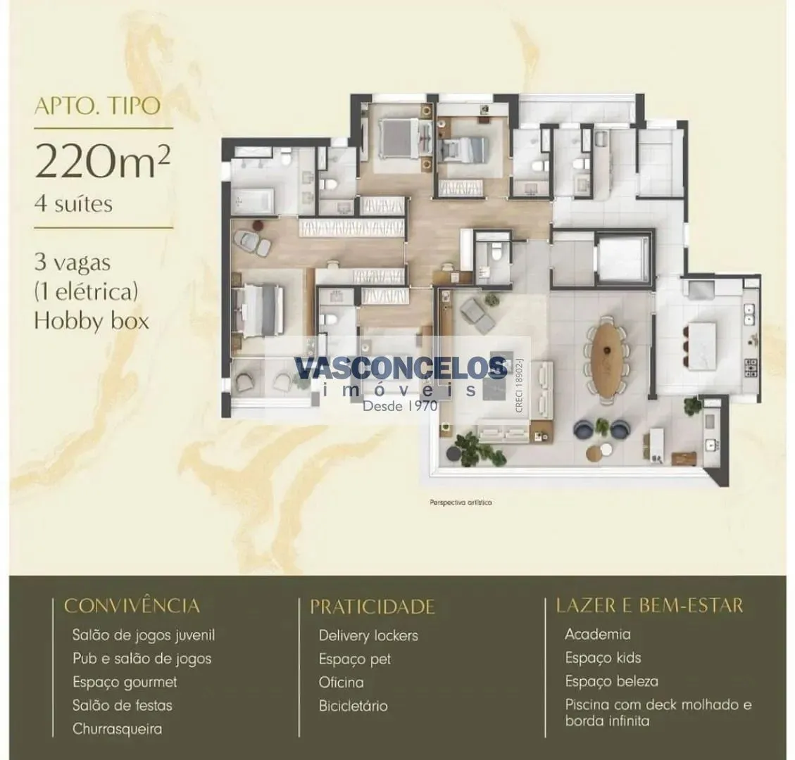 Apartamento, 4 quartos, 220 m² - Foto 6
