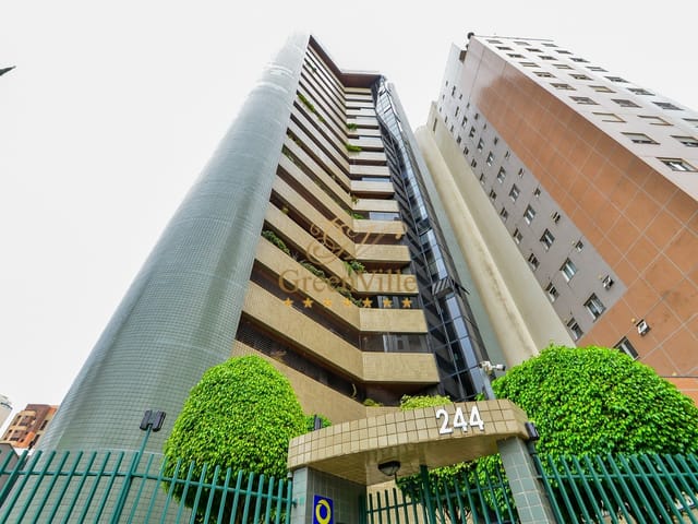 Foto do Apartamento - Cabral, APTO Andar Alto, 1 por andar, 198 metros privativos, 4 quartos, 2 suítes, salas amplas e 2 vagas, à venda, Curitiba | Imobiliária GreenVille