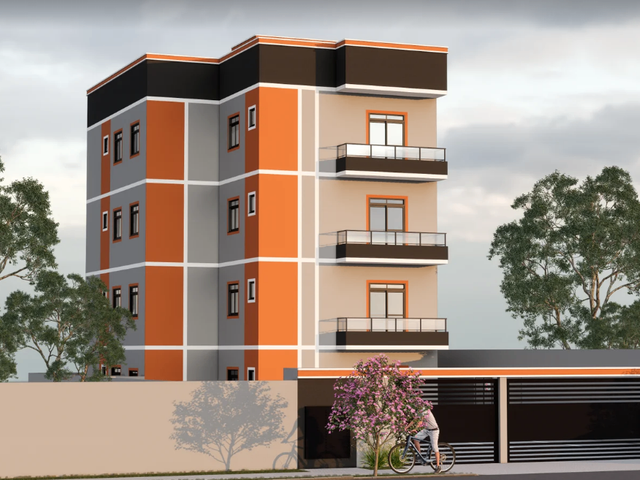 Apartamento com 74m² 2 quartos e 2 banheiros, à venda, no bairro Afonso Pena em São José dos Pinhais