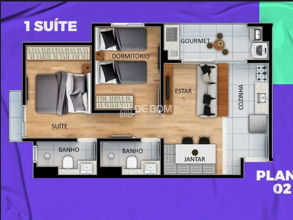 Apartamento, 2 quartos, 65 m² - Foto 22
