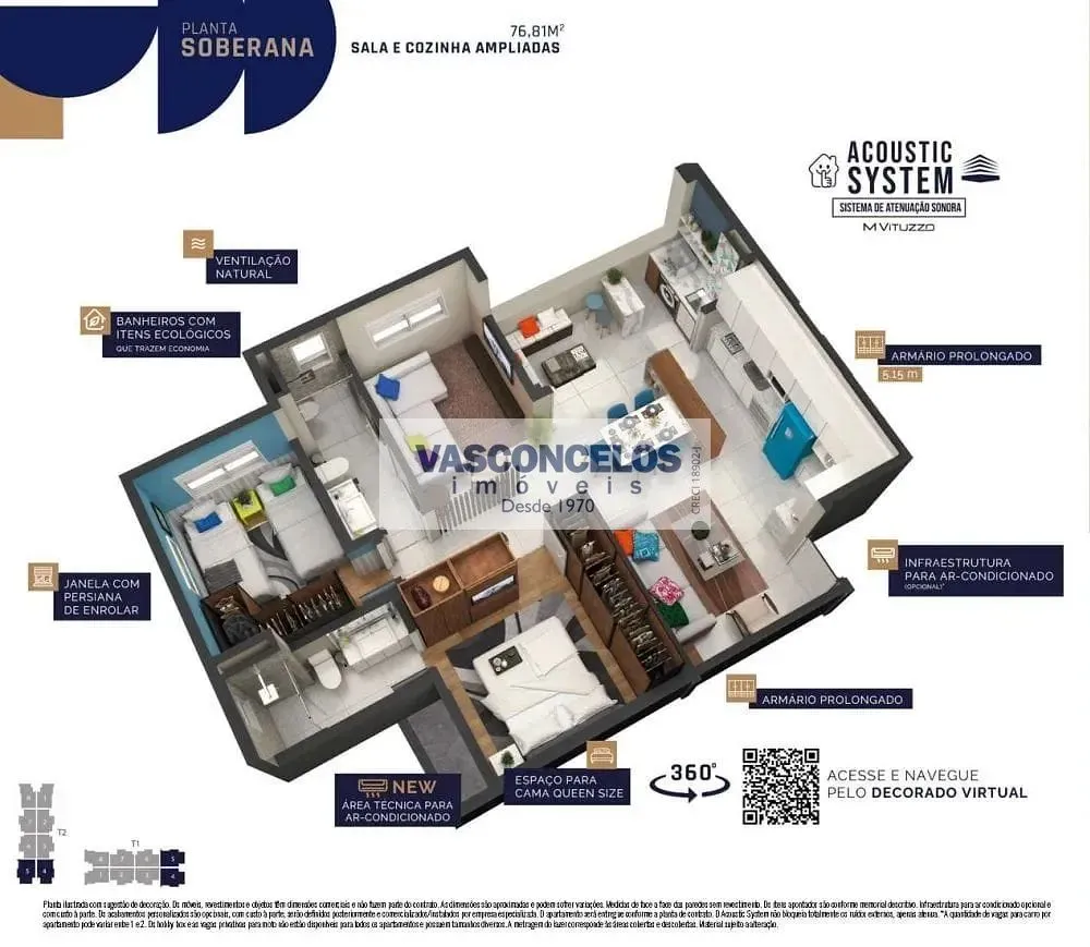 Apartamento, 3 quartos, 76 m² - Foto 3