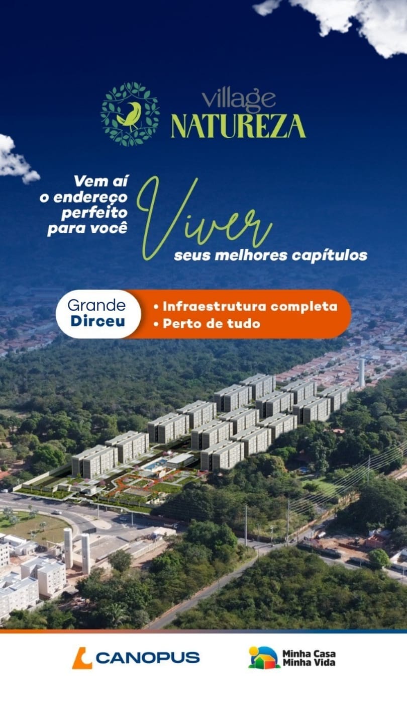 Perspectiva do Apartamento - Condomínio Village Natureza, bairro Gurupi, Teresina, PI | Cristina Lopes Imobiliária