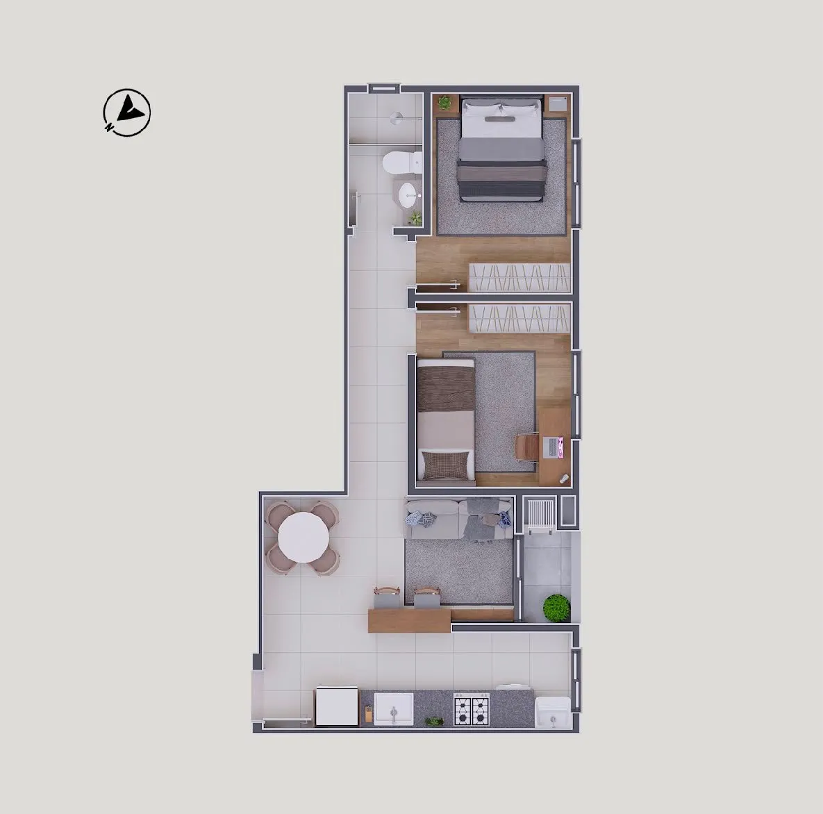 Apartamento, 3 quartos, 51 m² - Foto 16