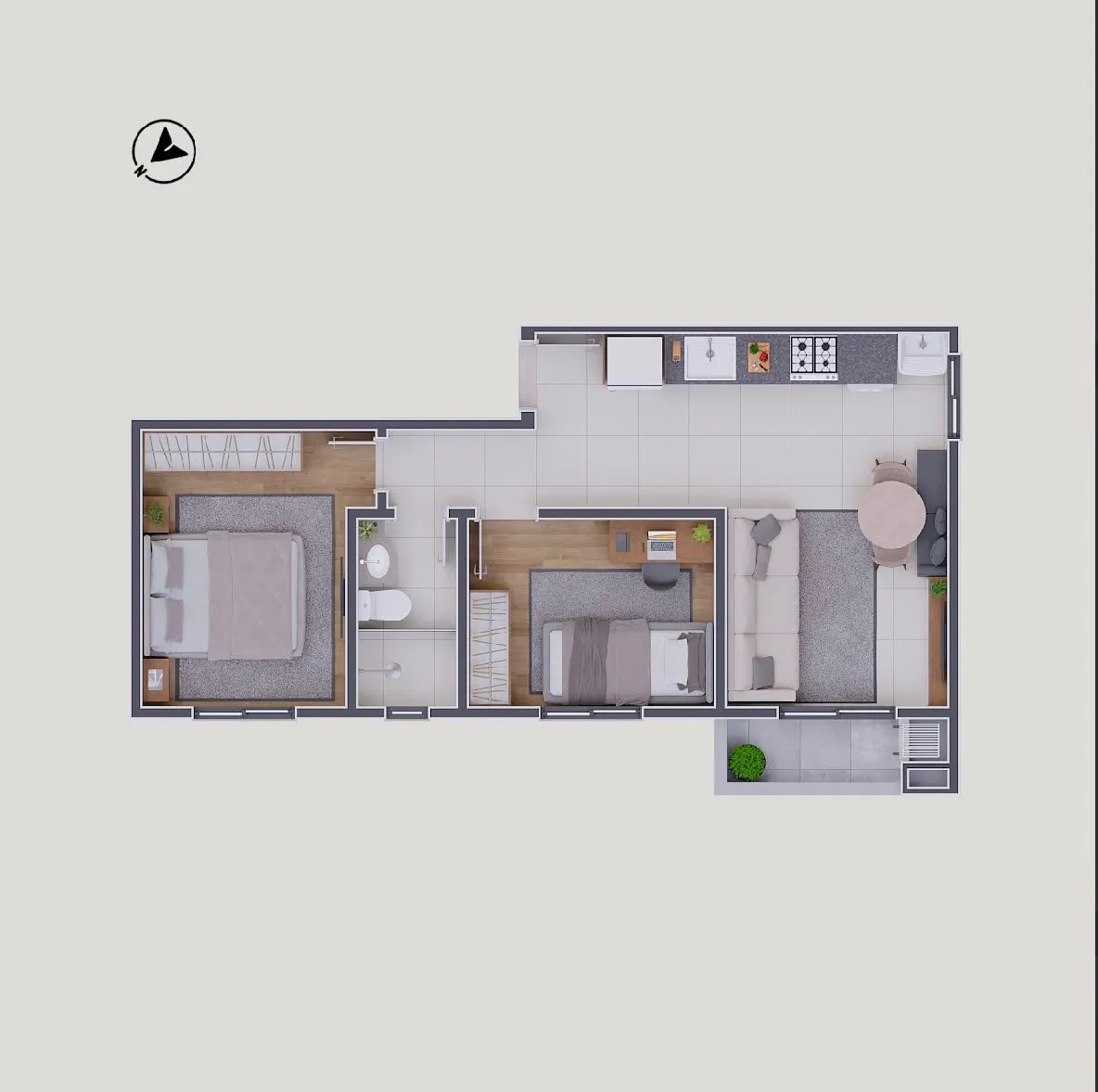 Apartamento, 3 quartos, 51 m² - Foto 15