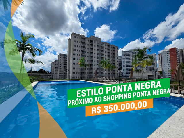 Foto do Apartamento - Estilo Ponta Negra - 2 Quartos(1 Suíte) - Varanda - Andar Alto | Apartamentos Manaus Imobiliária