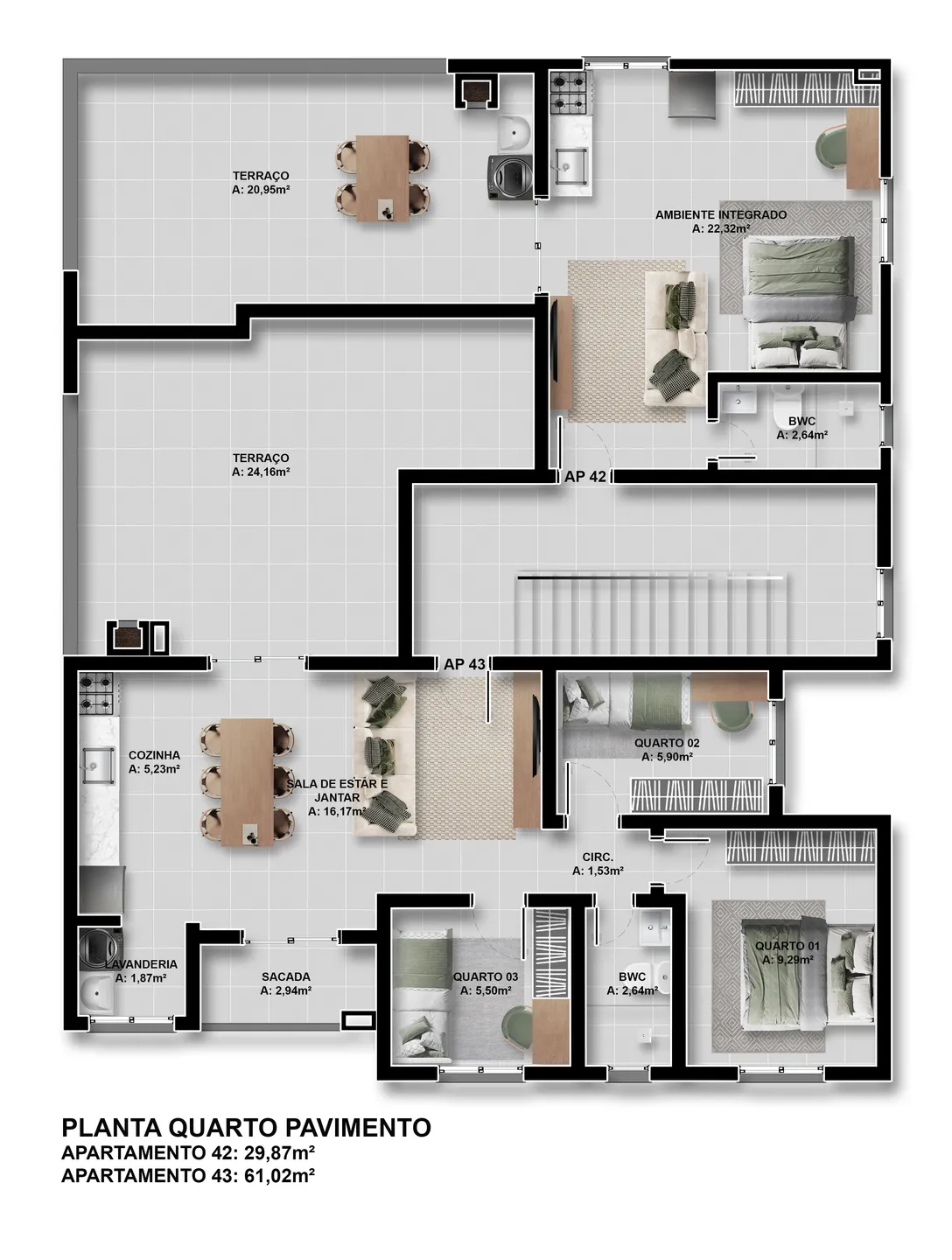 Apartamento, 1 quarto, 36 m² - Foto 8