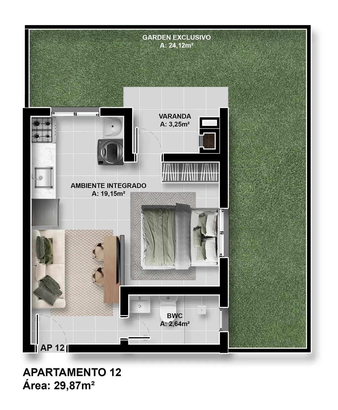Apartamento, 1 quarto, 36 m² - Foto 5