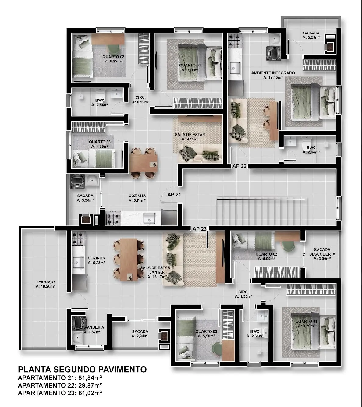 Apartamento, 3 quartos, 67 m² - Foto 6
