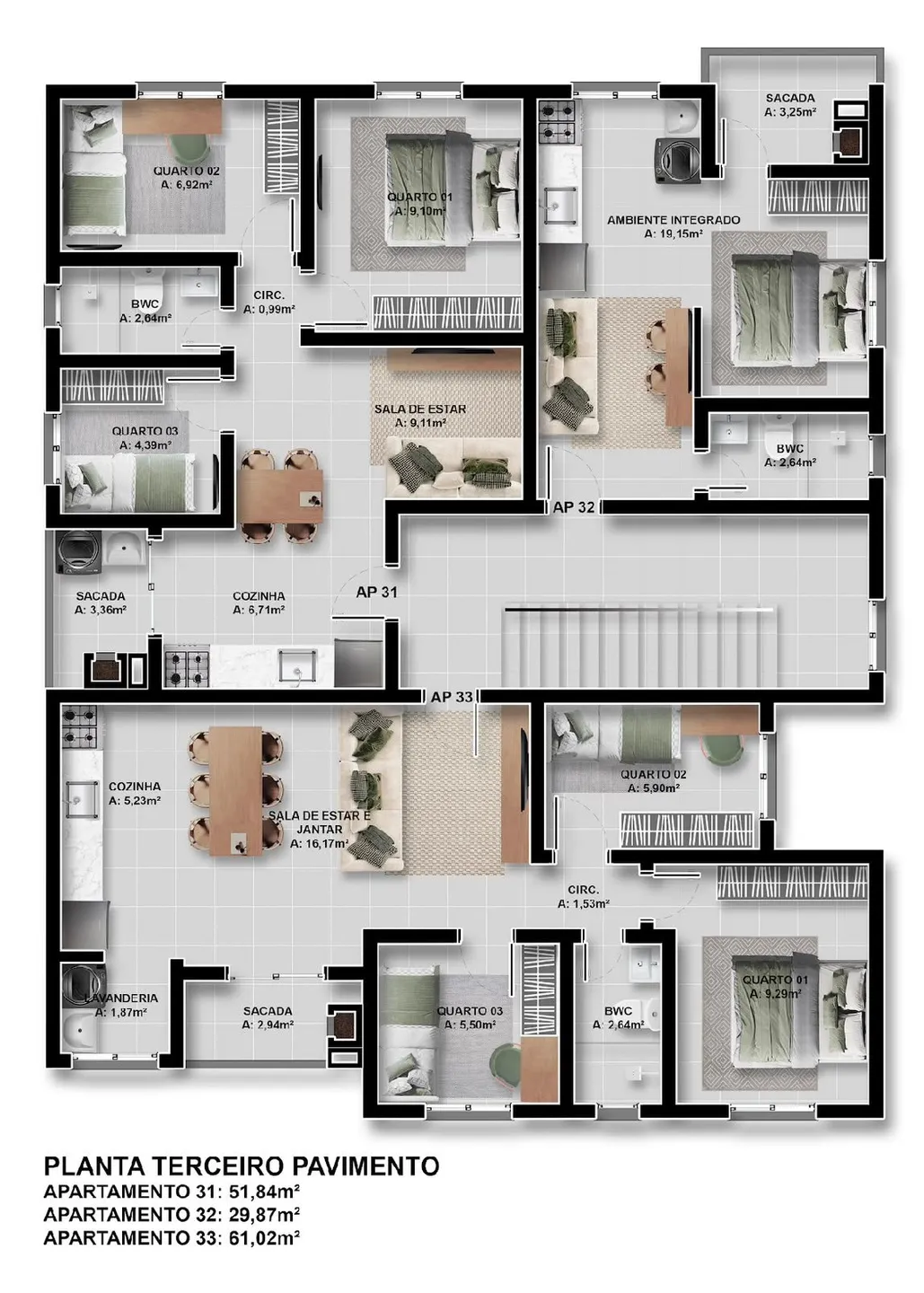Apartamento, 3 quartos, 67 m² - Foto 7