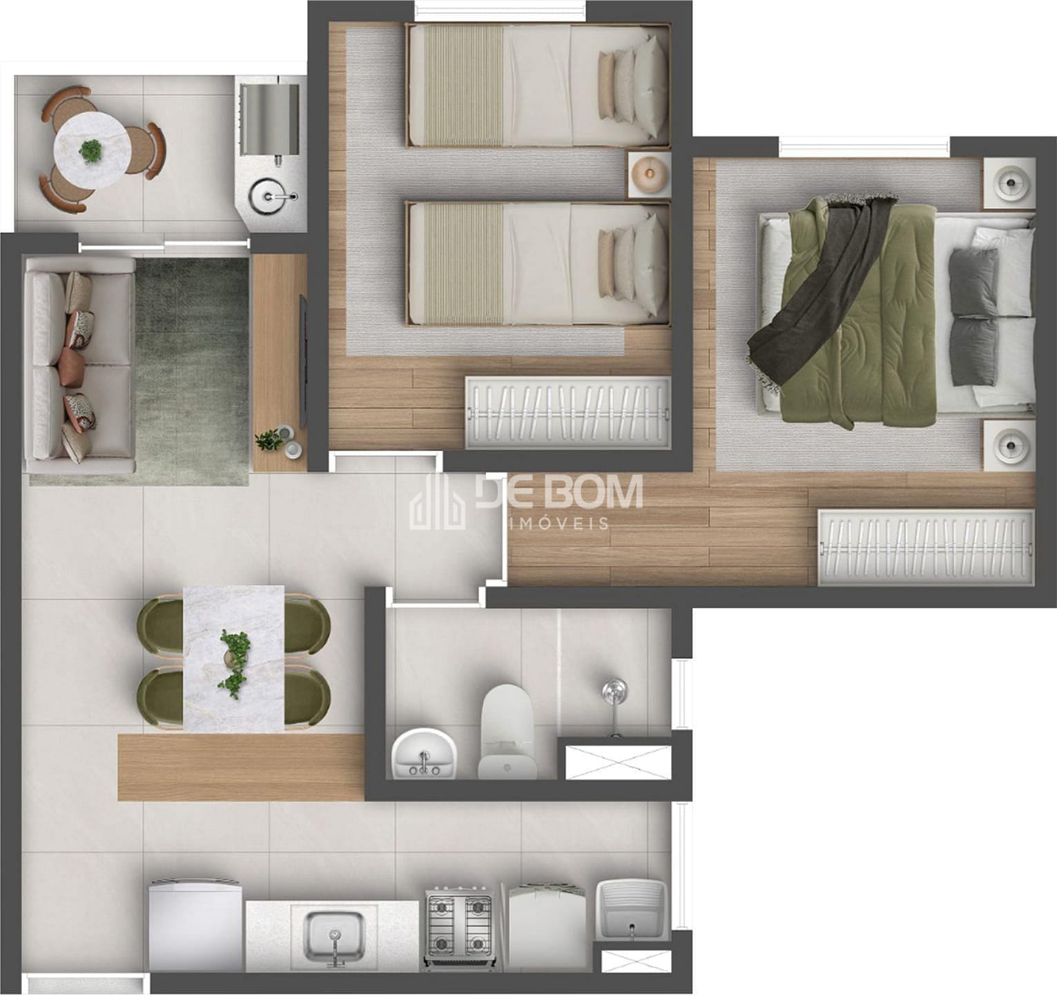 Apartamento, 2 quartos, 45 m² - Foto 5