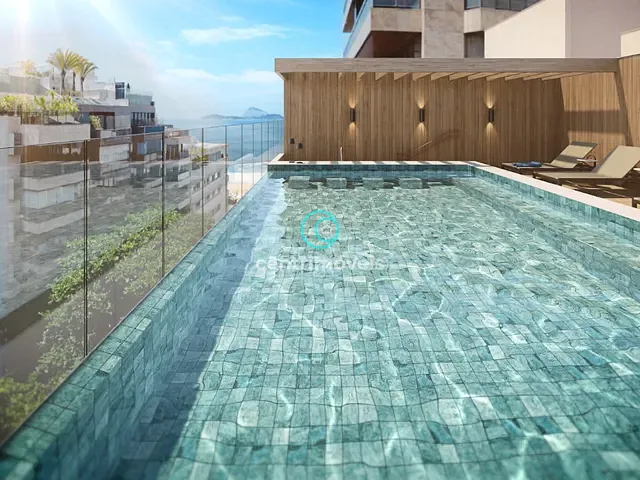 Apartamento com 49m² 2 quartos e 2 banheiros, à venda, no bairro Leblon em Rio de Janeiro