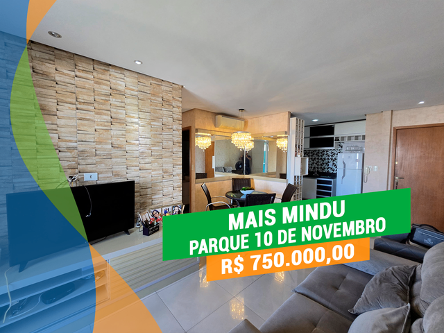 Foto do Apartamento - Mais Mindu - 3 Quartos (1 Suíte) - Modulados e climatizados - Nascente- Parque 10 | Apartamentos Manaus Imobiliária