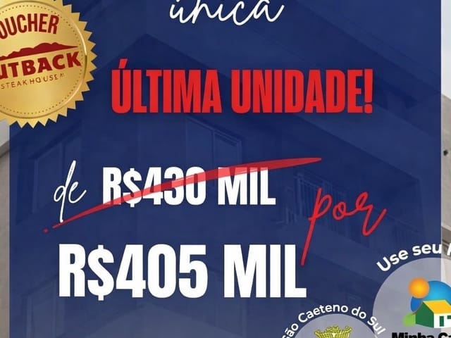 Apartamento com 58m² 2 quartos e 2 banheiros, à venda, no bairro Nova Gerty em São Caetano do Sul
