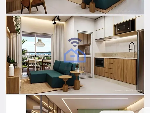 Apartamento com 58m² 2 quartos e 1 banheiro, à venda, no bairro Massaguaçu em Caraguatatuba