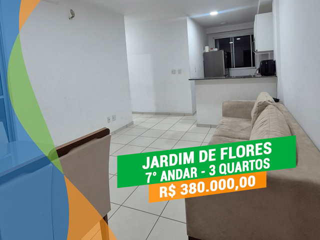 Apartamento 3 quartos e 2 banheiros, à venda, no bairro Flores em Manaus