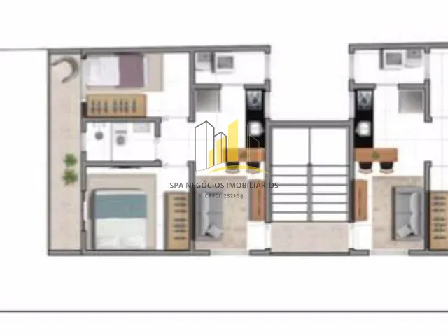 Apartamento com 40m² 2 quartos e 1 banheiro, à venda, no bairro Cidade Patriarca em São Paulo