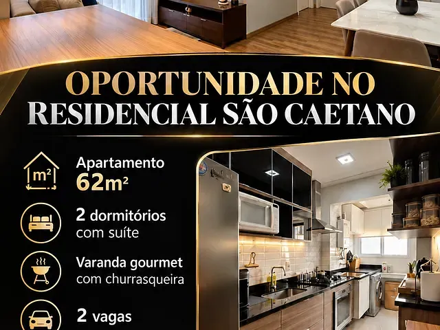 Apartamento 2 quartos e 2 banheiros, à venda, no bairro Boa Vista em São Caetano do Sul