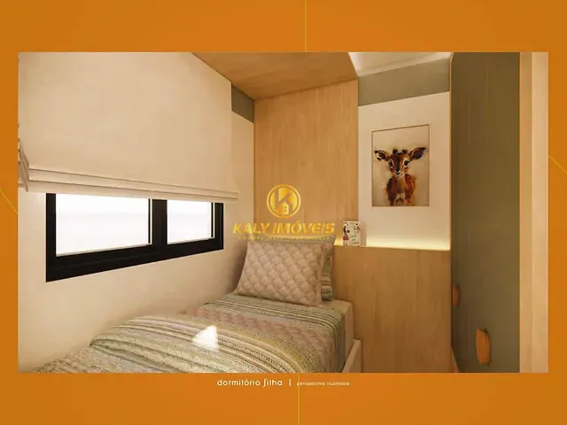 Apartamento com 37m² 2 quartos e 1 banheiro, à venda, no bairro Vila Palmares em Santo André