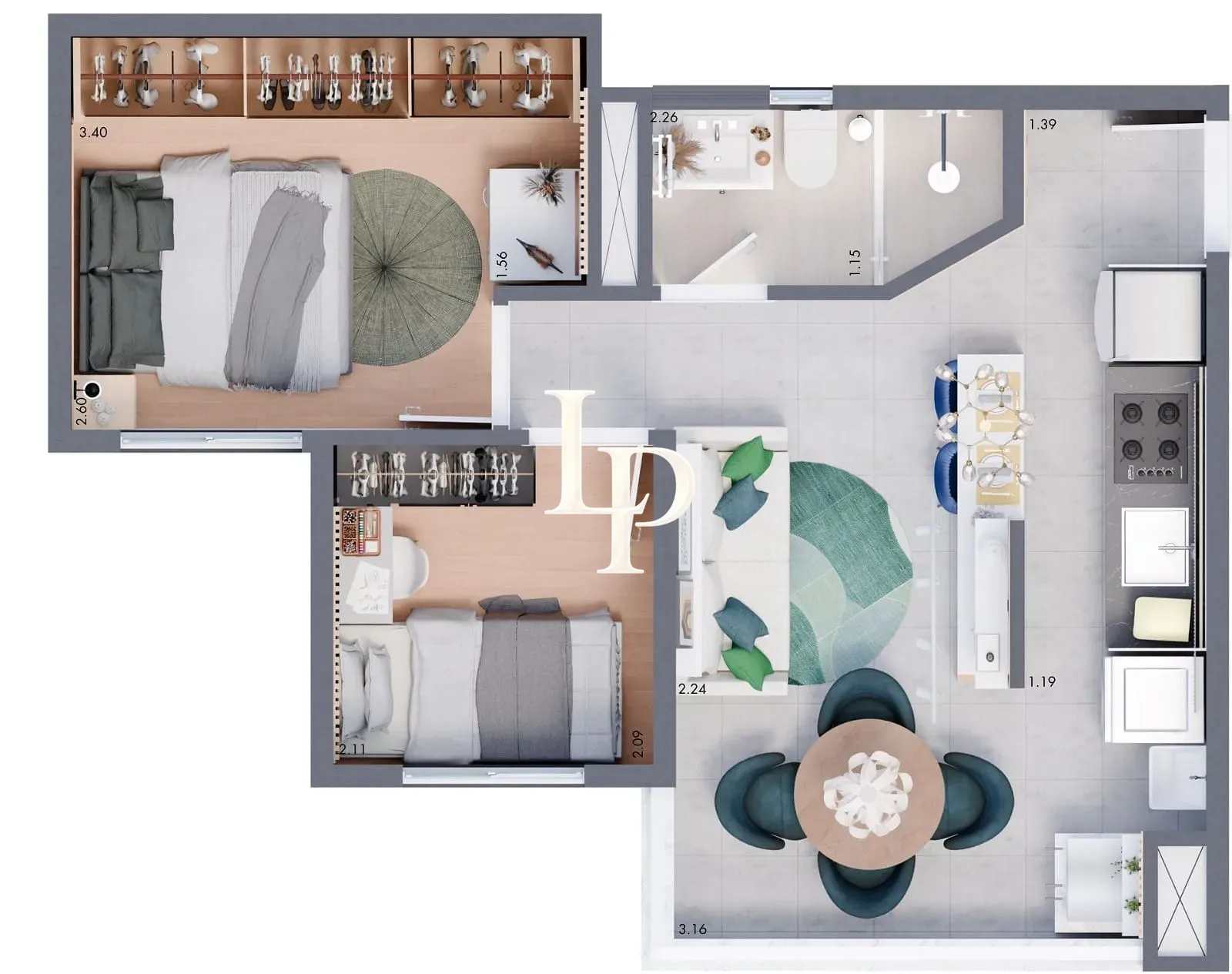 Apartamento, 2 quartos, 37 m² - Foto 33