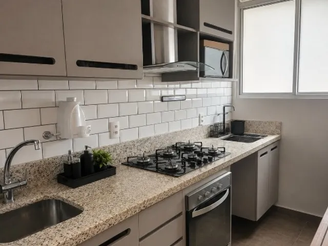Apartamento 2 quartos e 1 banheiro, para alugar, no bairro Vila Homero Thon em Santo André