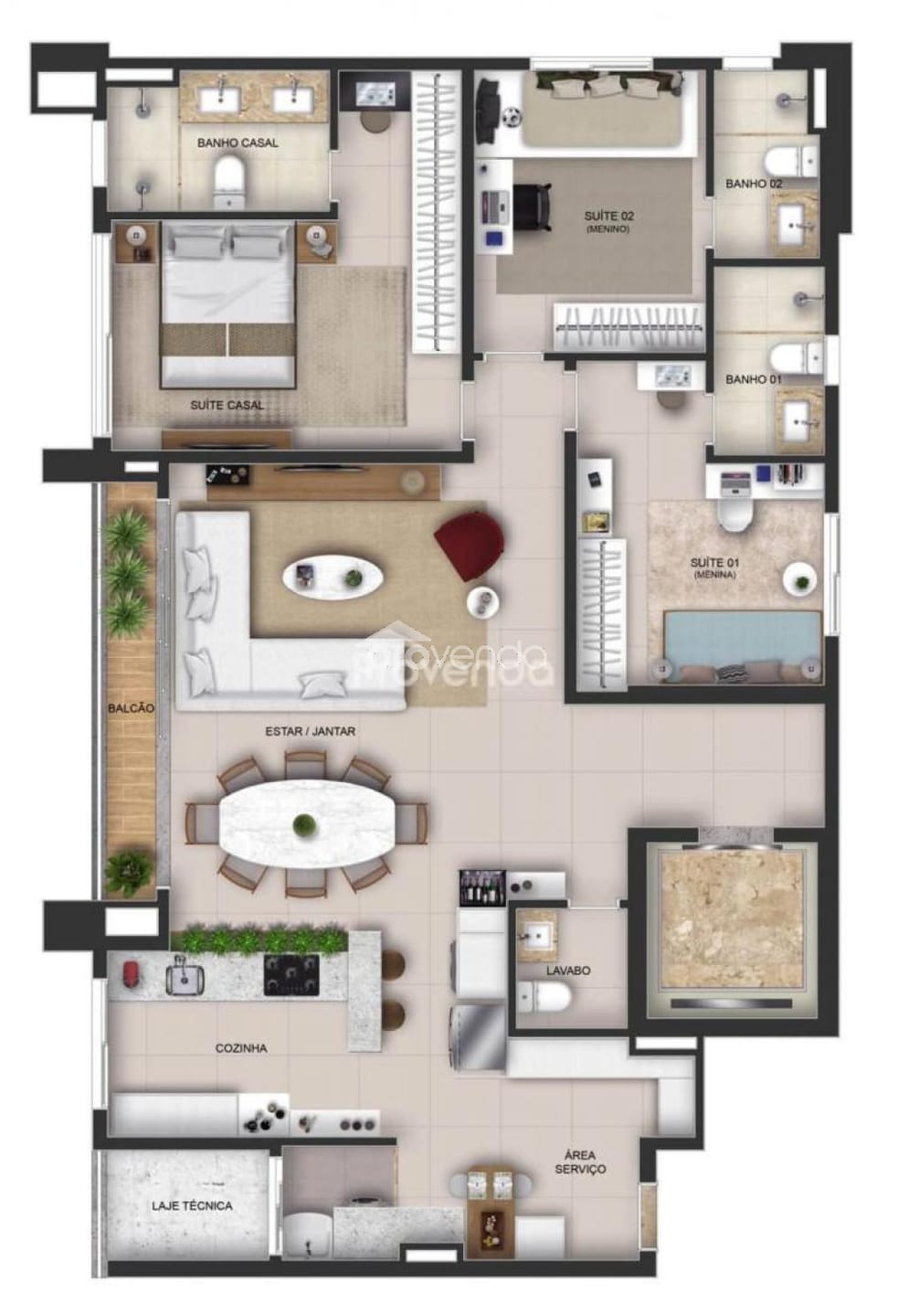 Apartamento, 3 quartos, 95 m² - Foto 17