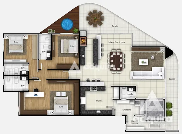 Apartamento, 3 quartos, 10 m² - Foto 4