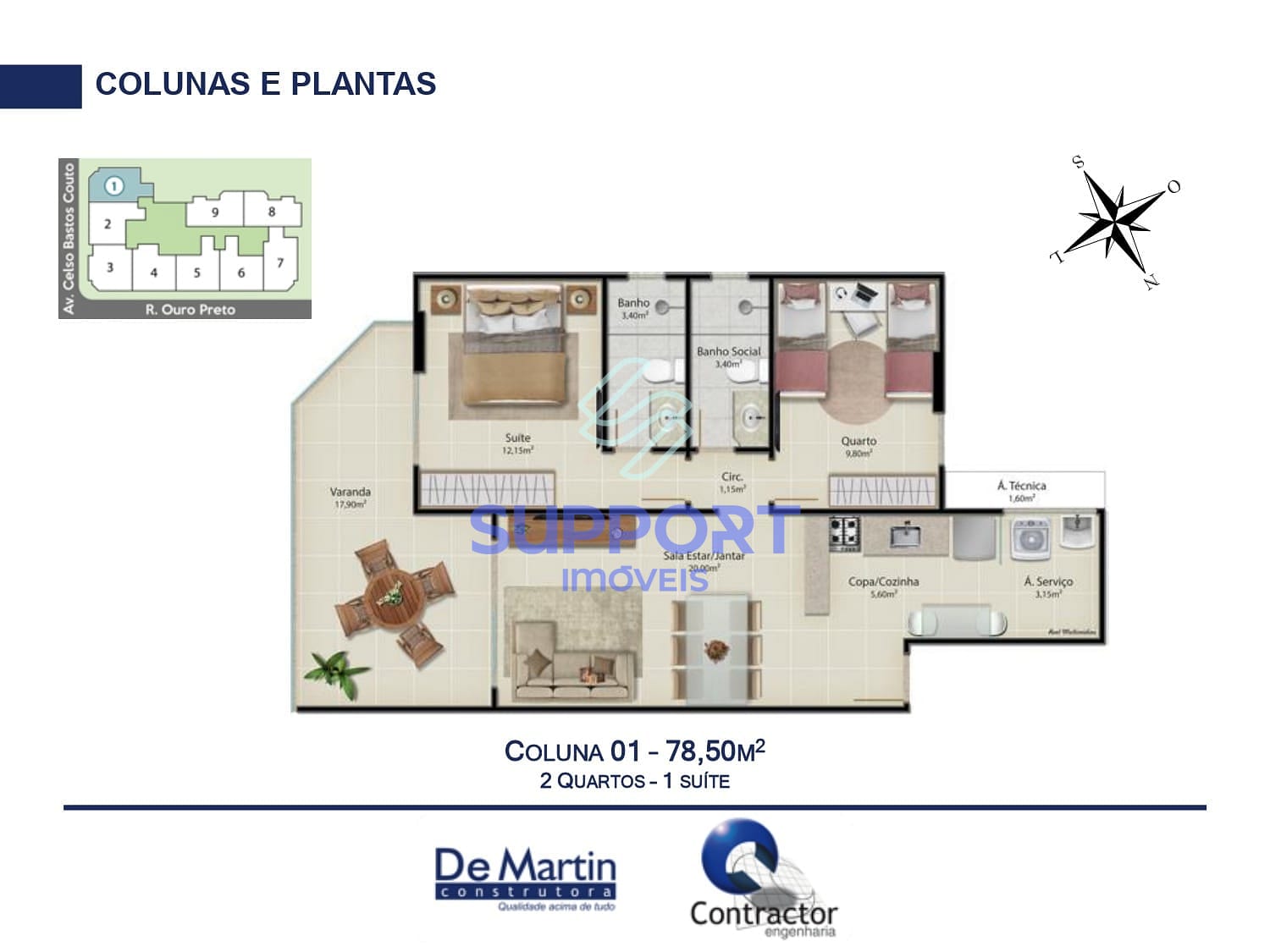 Apartamento, 1 quarto, 80 m² - Foto 43