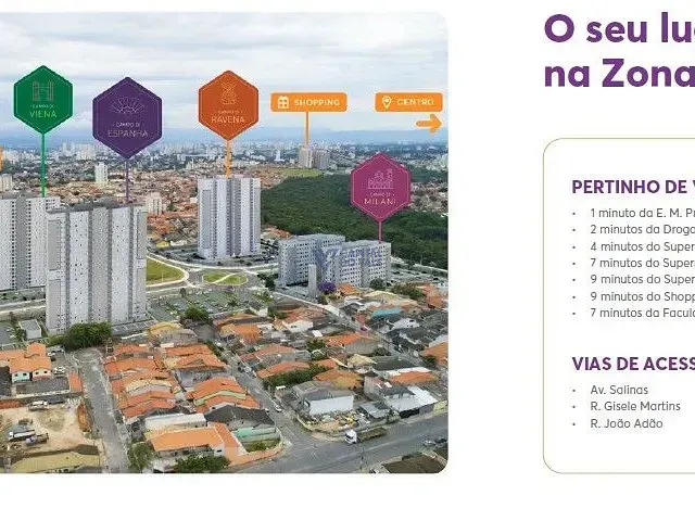 Apartamento 2 quartos e 1 banheiro, à venda, no bairro Parque dos Ipês em São José dos Campos