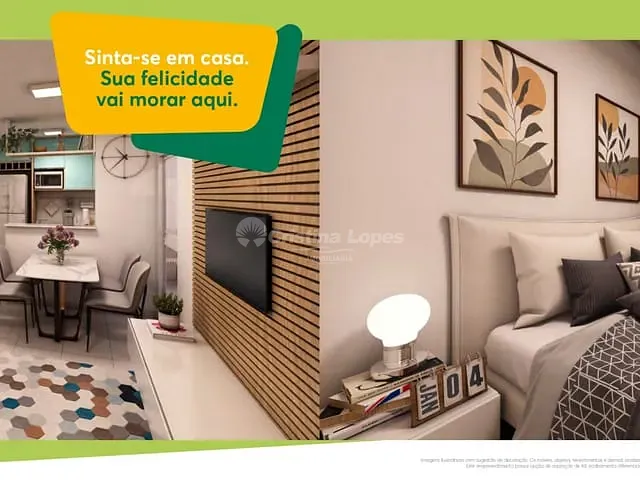 Apartamento 2 quartos e 1 banheiro, à venda, no bairro Uruguai em Teresina