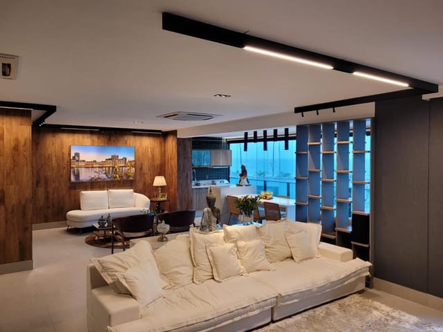 Foto do Apartamento - Apartamento à venda com 171m², 3 suítes, 4 banheiros, mobiliado,  espaço gourmet, espaço jardinado, Paiva, Cabo de Santo Agostinho, PE. | Tânia Macêdo Imóveis