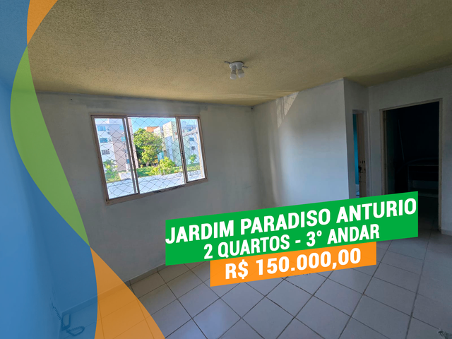 Apartamento com 43m² 2 quartos e 1 banheiro, à venda, no bairro Tarumã em Manaus