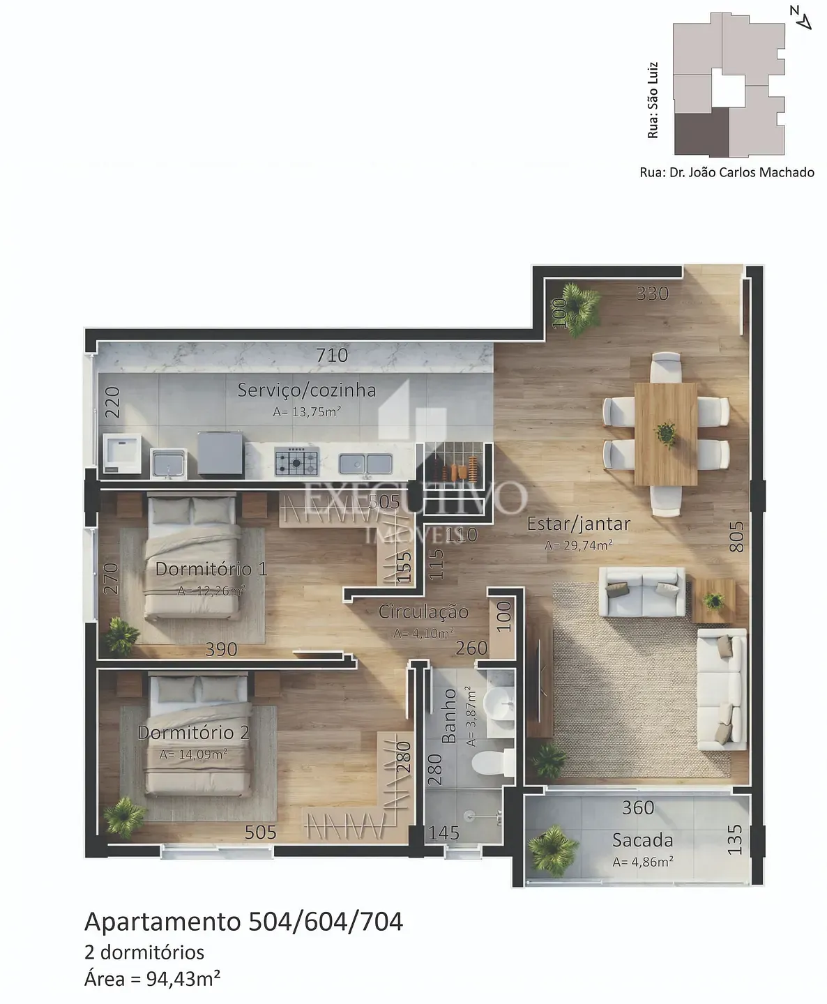 Apartamento, 2 quartos, 94 m² - Foto 7