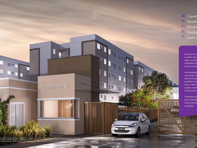 Apartamento com 38m² 2 quartos e 1 banheiro, à venda, no bairro Novo Aleixo em Manaus