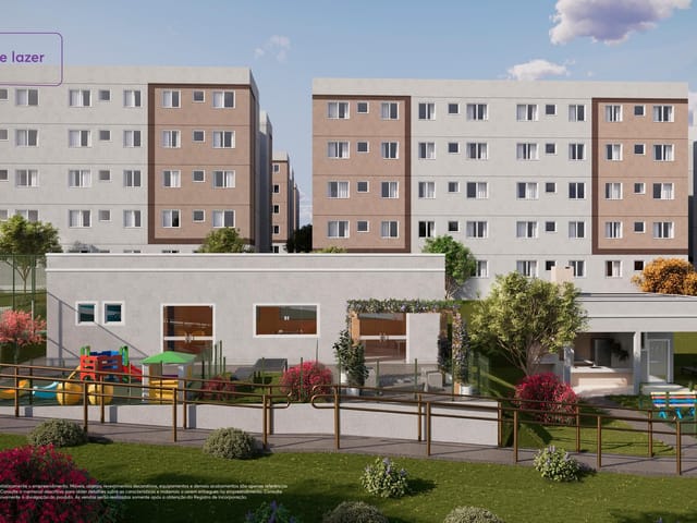 Apartamento com 38m² 2 quartos e 1 banheiro, à venda, no bairro Novo Aleixo em Manaus