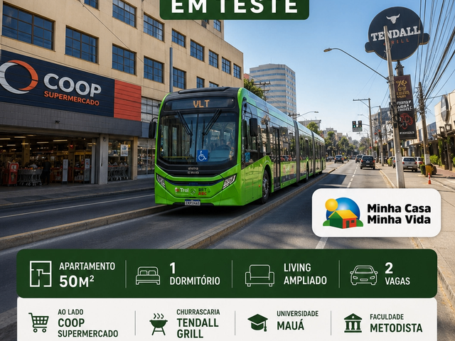 Apartamento com 50m² 1 quarto e 1 banheiro, à venda, no bairro Rudge Ramos em São Bernardo do Campo